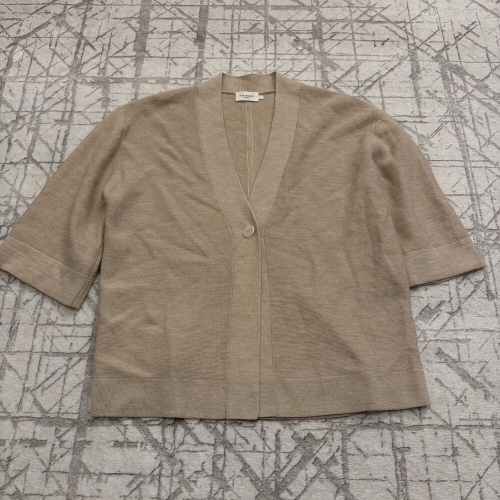 The Reset R Label Kimono Cardigan Wool Cashmere Quiet Luxury Lagen Women‎ Small